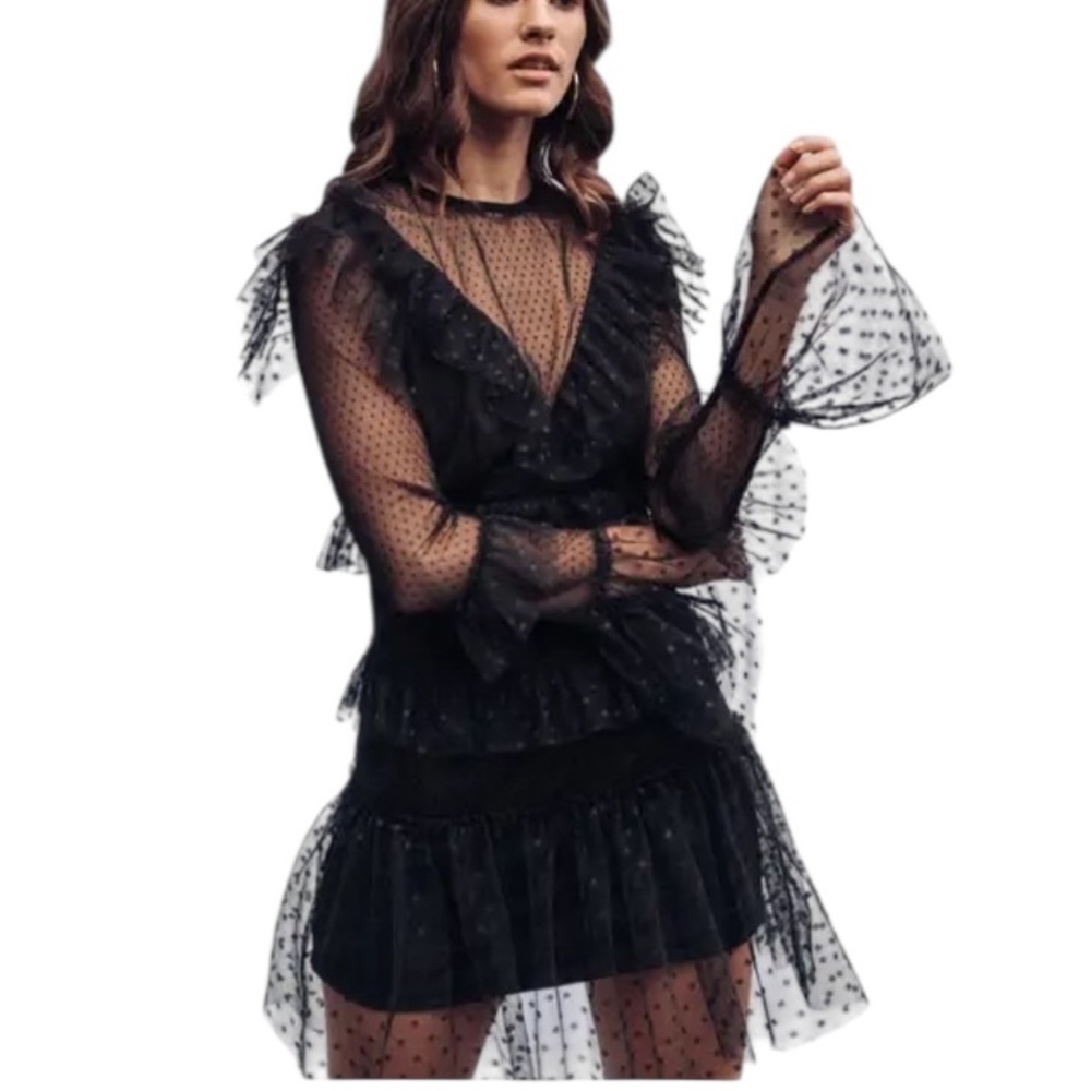 NEW BELLEVUE THE LABEL Juliette Dress M Whimisgoth Dark Romantic Fairycore
